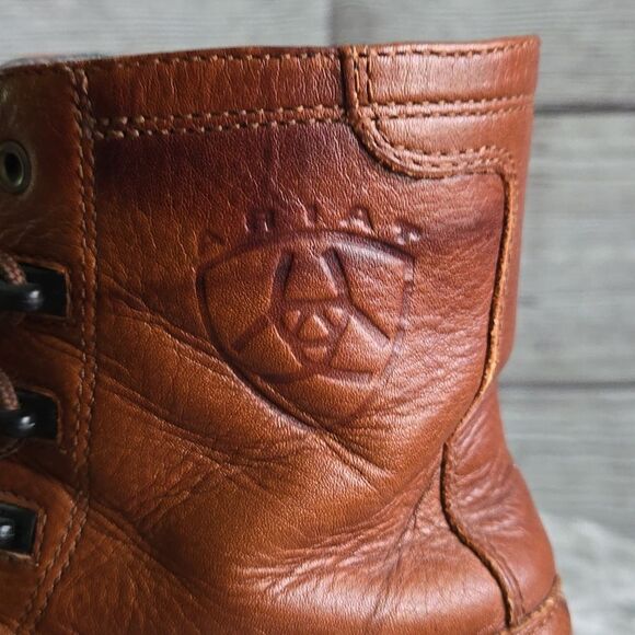 Ariat Brown Leather Ankle Boots, Women's Size 7, Decent Condition - Picture 2 of 13